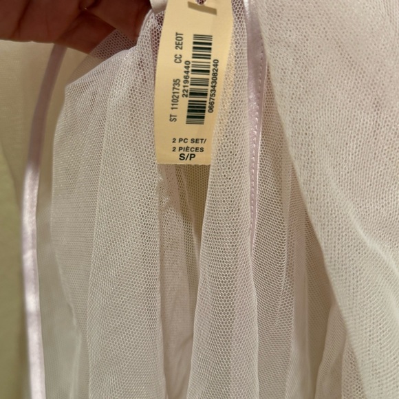 Victoria's Secret Sleepwear Women's Pink Mesh Babydoll Teddy Lace Nightie SzS - Picture 4 of 9